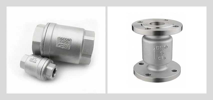 vertical lift check valve types