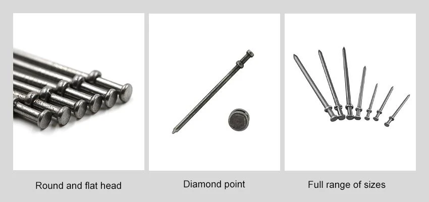 Iron Two headed nails types