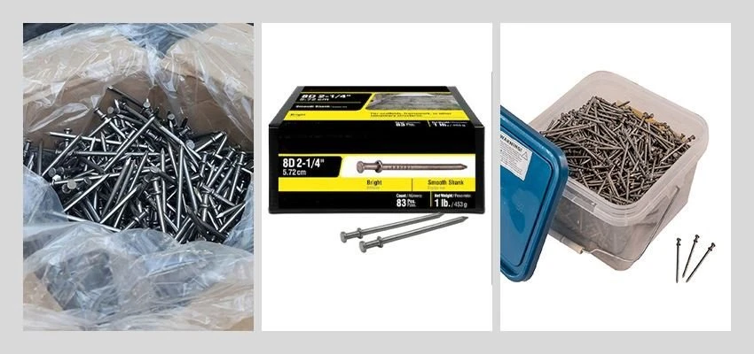 Iron Two headed nails package