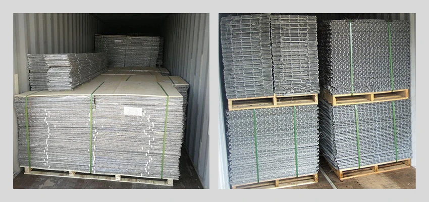 gabion mesh sheets loading cantainer