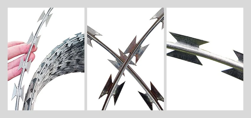 stainless steel razor barbed wires
